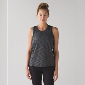 Lululemon Cardio Squad Tank II, Heathered Black